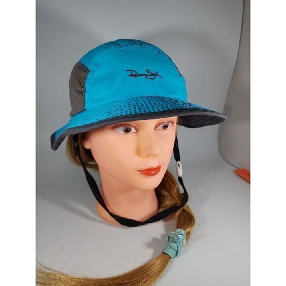 Panama Jack Hat Sun Youth Blue 4T 5 6 6X‎ Ventilated Adjustable One Size Bucket